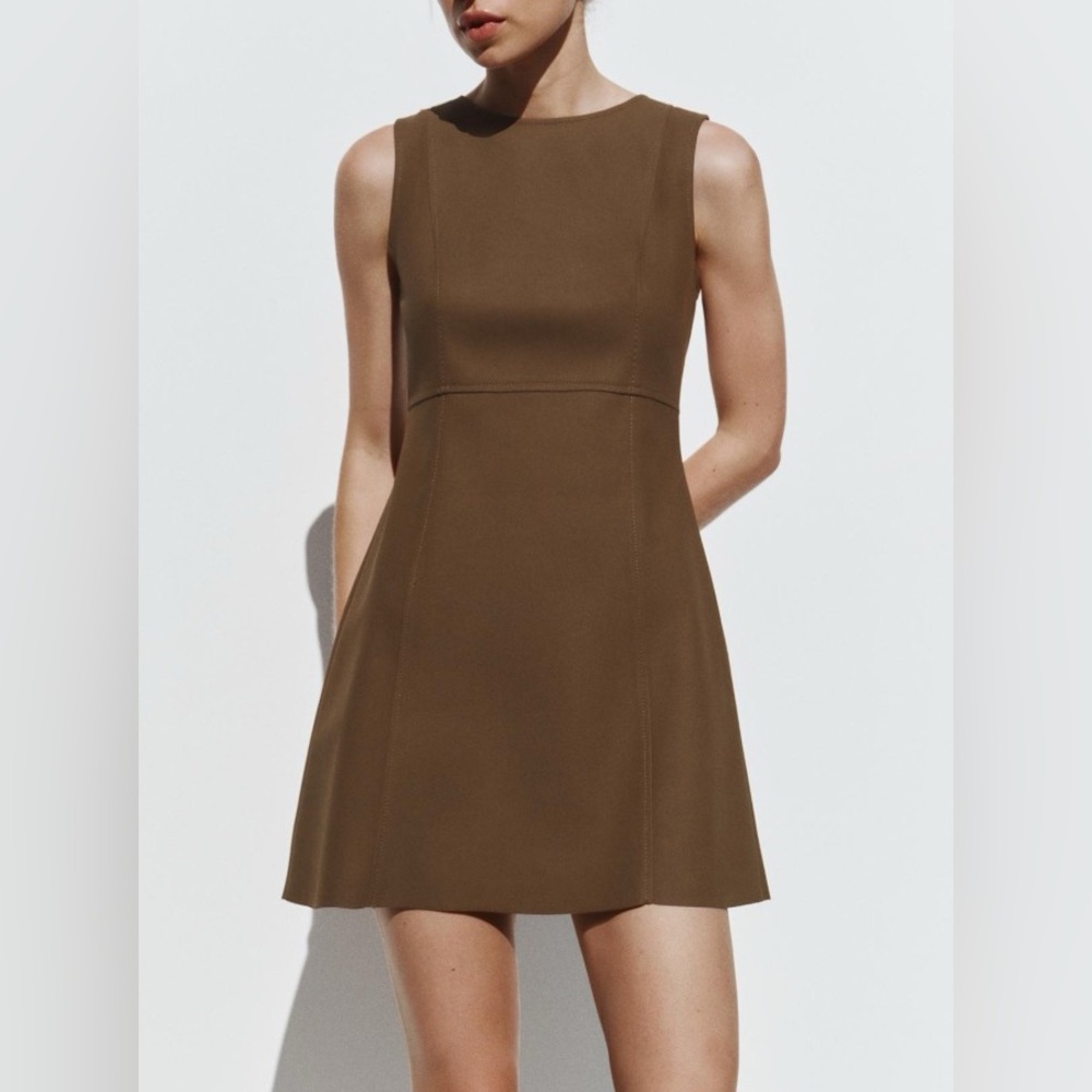 NWT ZARA SHORT SLEEVELESS DRESS